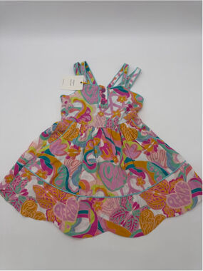 FINDING FOXTALE Sundress 3T White Pink Floral